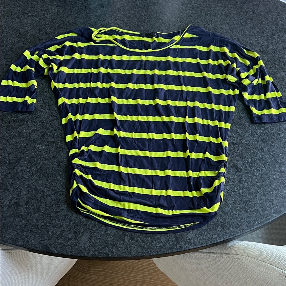 Stripped Women’s Quarter Sleeve Top, Size M